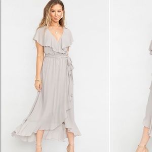 Jesse ruffle midi dress- show me your mumu